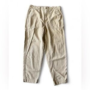 Madewell Utility Pants Womens 29 Tan Workwear Carpenter Patch Pocket Tapered